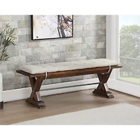 AVALON FURNITURE Fresno Removable Cushions Bench