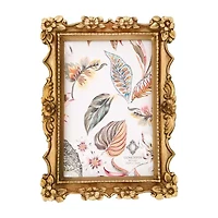 Concepts In Time 4 X 6 Gold Flower Resin 1-Opening Tabletop Frame