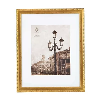 Concepts In Time 4 X 6 Gold Vintage Resin 1-Opening Tabletop Frame
