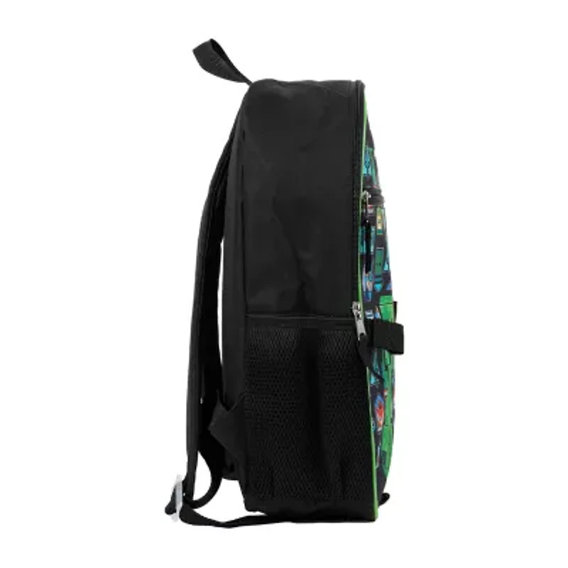 Licensed Minecraft Collage 5 Piece Backpack Set