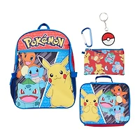 Licensed Pokemon 5 Piece Backpack Set
