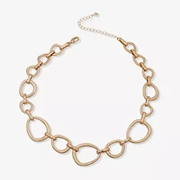 a.n.a Gold Tone Womens 16 Inch Collar Necklace