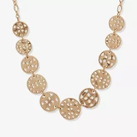 a.n.a Gold Tone Womens 16 Inch Collar Necklace