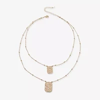 a.n.a Gold Tone Womens 18 Inch Strand Necklace