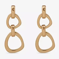 a.n.a Gold Tone Womens Drop Earrings