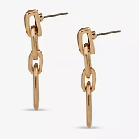 a.n.a Gold Tone Womens Drop Earrings