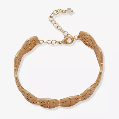 a.n.a Gold Tone Womens Cuff Bracelet