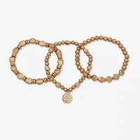 a.n.a Gold Tone Womens 3-pc. Bracelet Set