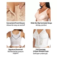 Exquisite Form Fully Longline Unlined Wireless Full Coverage Bra 5107565