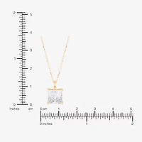 Womens 3 CT. T.W. Lab Grown White Diamond 14K Gold 18 Inch Pendant Necklace