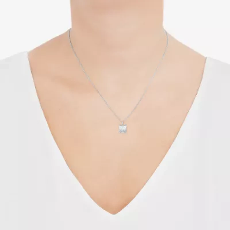 (Si2 /H-I) Womens 3 CT. T.W. Lab Grown White Diamond 14K Gold 18 Inch Pendant Necklace