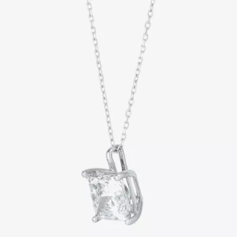 (Si2 /H-I) Womens 3 CT. T.W. Lab Grown White Diamond 14K Gold 18 Inch Pendant Necklace