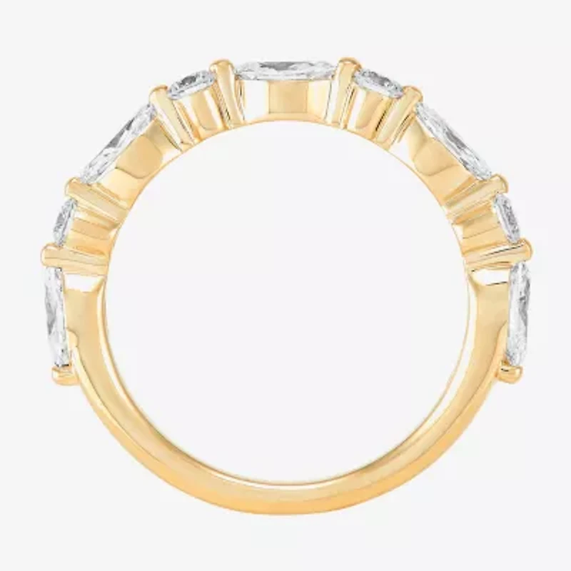 (H-I / Si2) Womens 1 CT. T.W. Lab Grown White Diamond 10K Gold Wedding Band