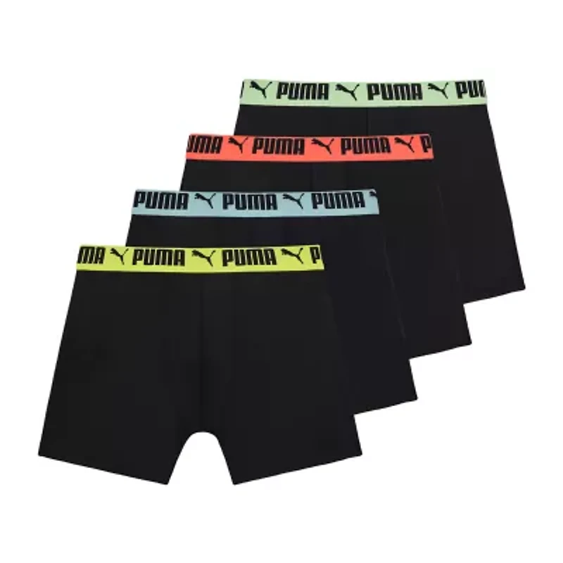 PUMA Active Stretch Mens 4 Pack Boxer Briefs Psp25m151381