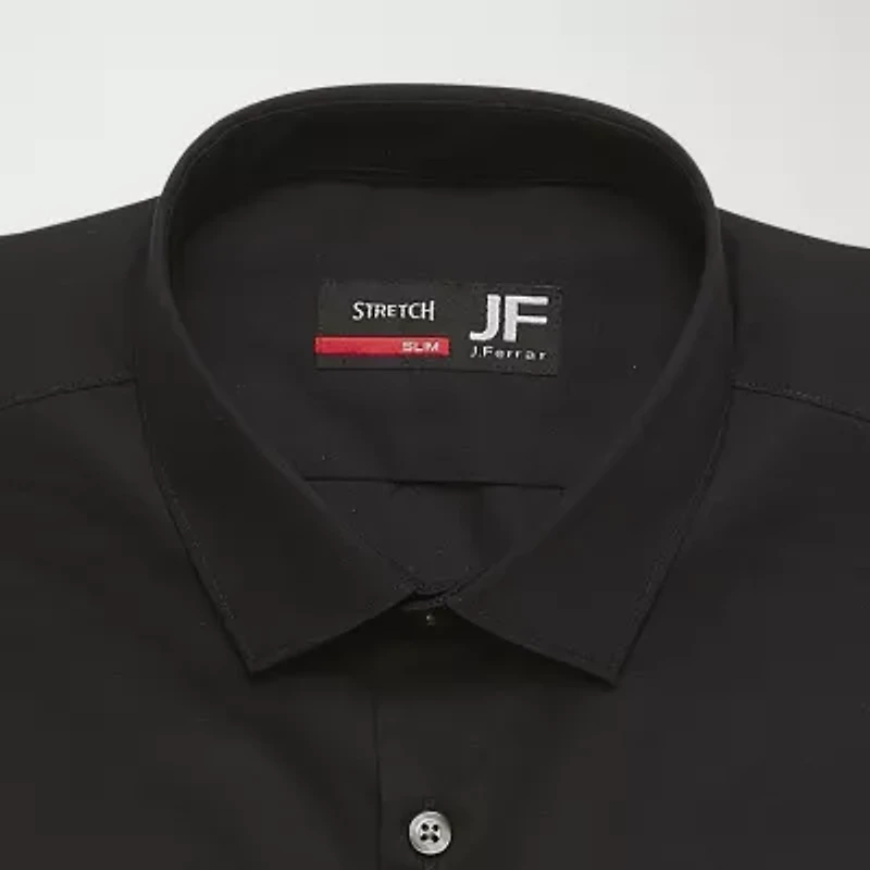 J. Ferrar Big & Tall Ultra Comfort Mens Regular Fit Easy Care Stretch Fabric Long Sleeve Dress Shirt