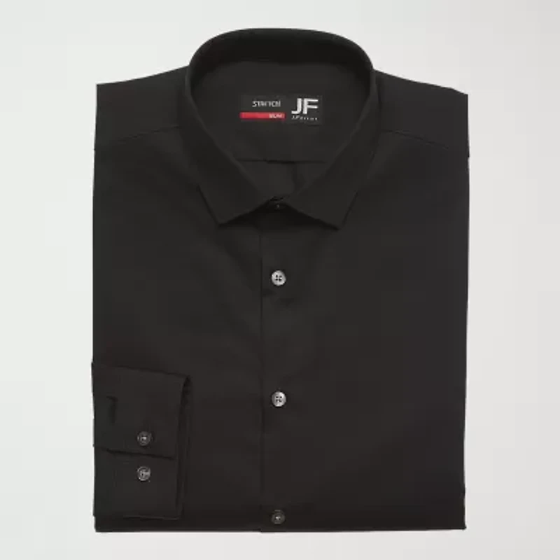 J. Ferrar Big & Tall Ultra Comfort Mens Regular Fit Easy Care Stretch Fabric Long Sleeve Dress Shirt