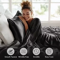 Madison Park Essentials Solid Satin 6-pc. Sheet Set