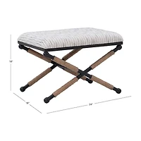 Arjean Living Room Collection Upholstered Footstool