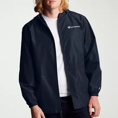Champion Mens Wind Resistant Hooded Lightweight Windbreaker