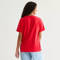 Grayson Threads, The Label Uno Boyfriend Tee Womens Crew Neck Short Sleeve Regular Fit Juniors Graphic T-Shirt
