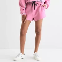 Grayson Threads, The Label Peanuts 75th Social Club Fleece Short Womens Mid Rise Juniors Pull-On