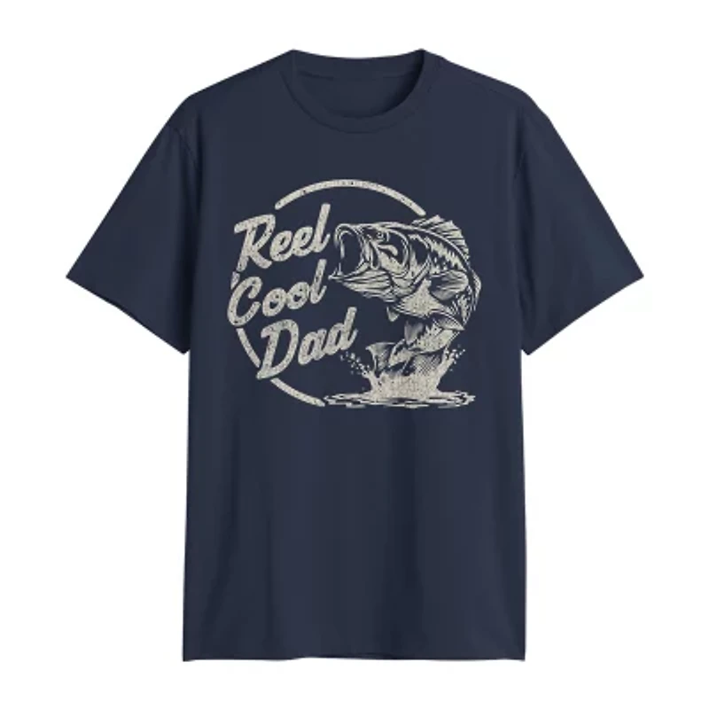 Mens Short Sleeve Reel Cool Dad Graphic T-Shirt