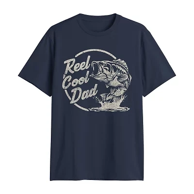 Mens Short Sleeve Reel Cool Dad Graphic T-Shirt