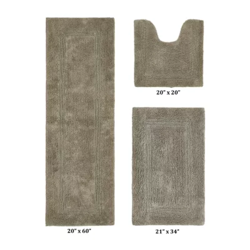 Better Trends Lux Tufted Mat 3-pc. Bath Rug Set