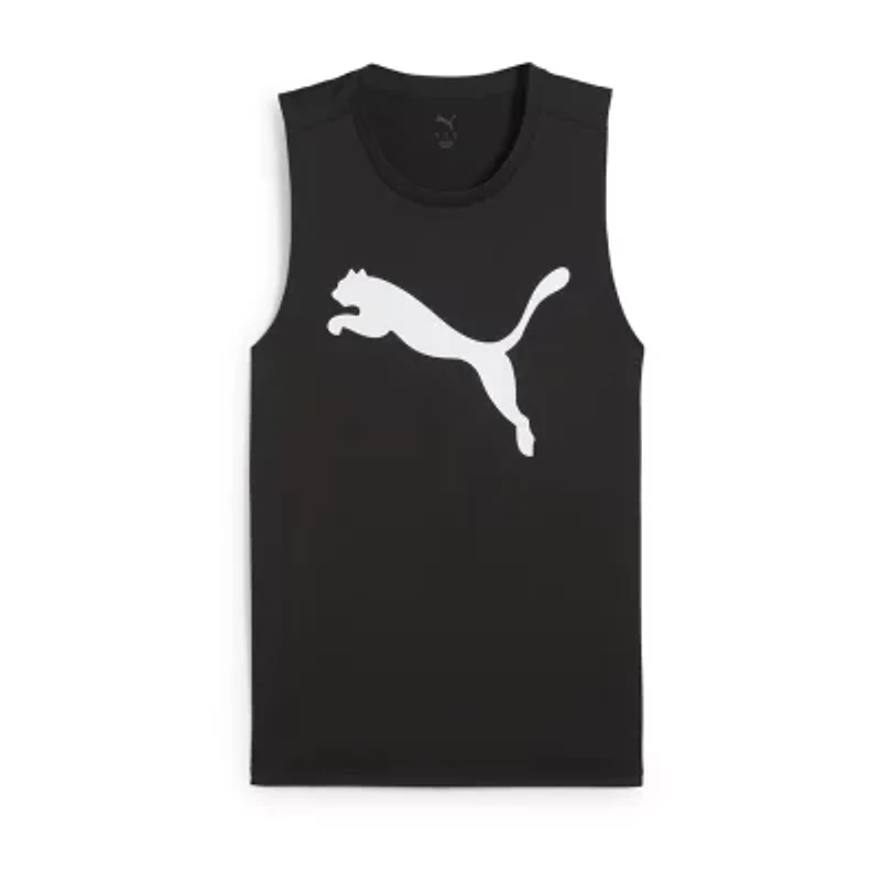PUMA Mens Crew Neck Sleeveless Active Tank Top