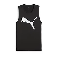PUMA Mens Crew Neck Sleeveless Active Tank Top