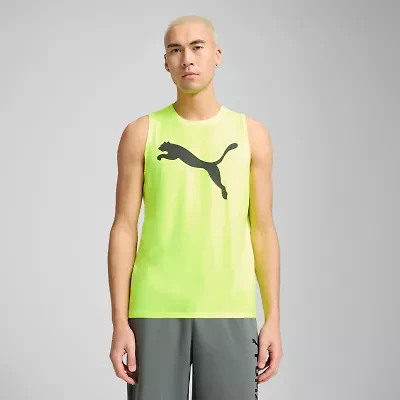 PUMA Mens Crew Neck Sleeveless Active Tank Top