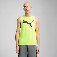PUMA Mens Crew Neck Sleeveless Active Tank Top