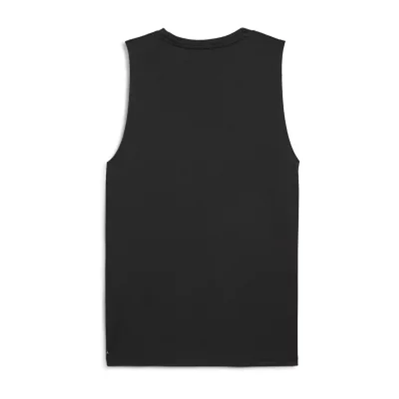 PUMA Mens Crew Neck Sleeveless Active Tank Top