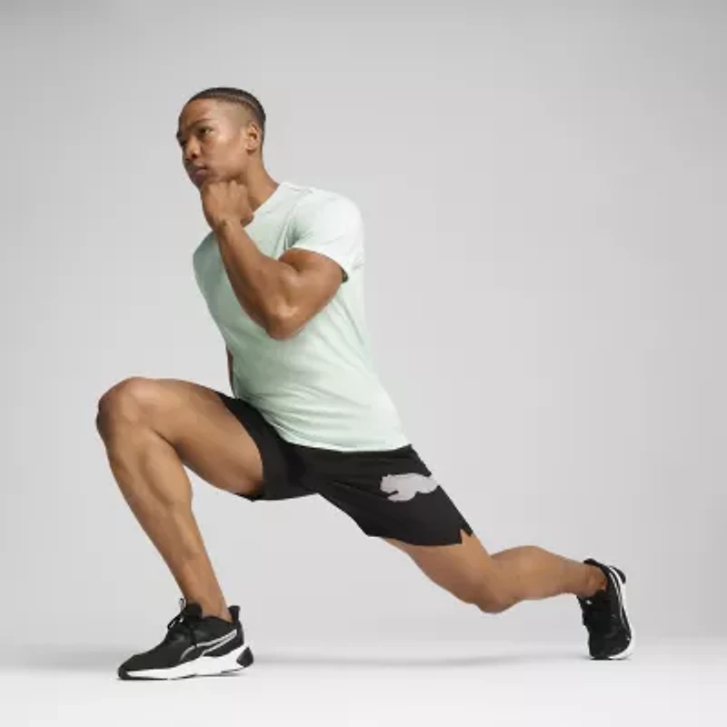 PUMA Mens Crew Neck Short Sleeve Regular Fit Graphic T-Shirt