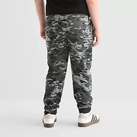Xersion Little & Big Kid Boys Cuffed Mid Rise Regular Fit Fleece Husky Jogger Pant