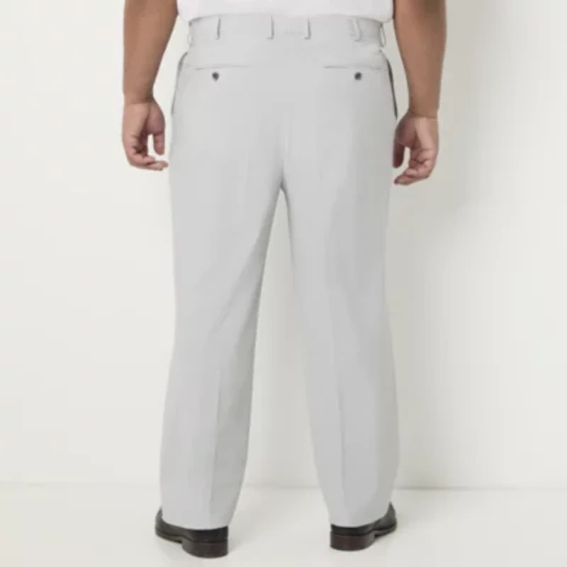 J. Ferrar Mens Big and Tall Regular Fit Flat Front Suit Pant