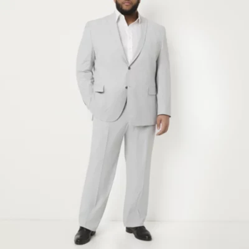J. Ferrar Mens Regular Fit Big and Tall Suit Jacket