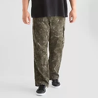 Arizona Mens Adjustable Waist Loose Fit Big and Tall Cargo Pant