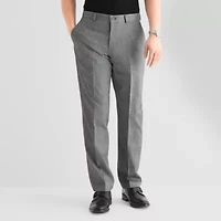 J. Ferrar Mens Straight Fit Flat Front Pant