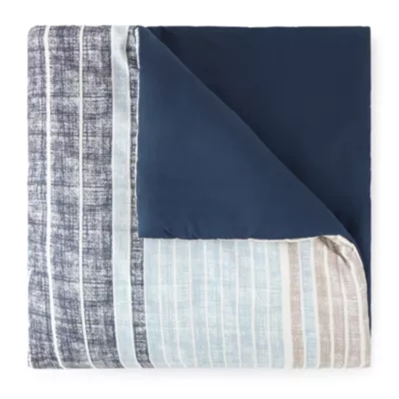Home Expressions Mercer Stripes Complete Bedding Set With Sheets