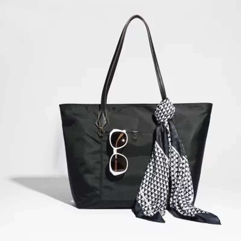 Liz Claiborne Louise Nylon Tote Bag