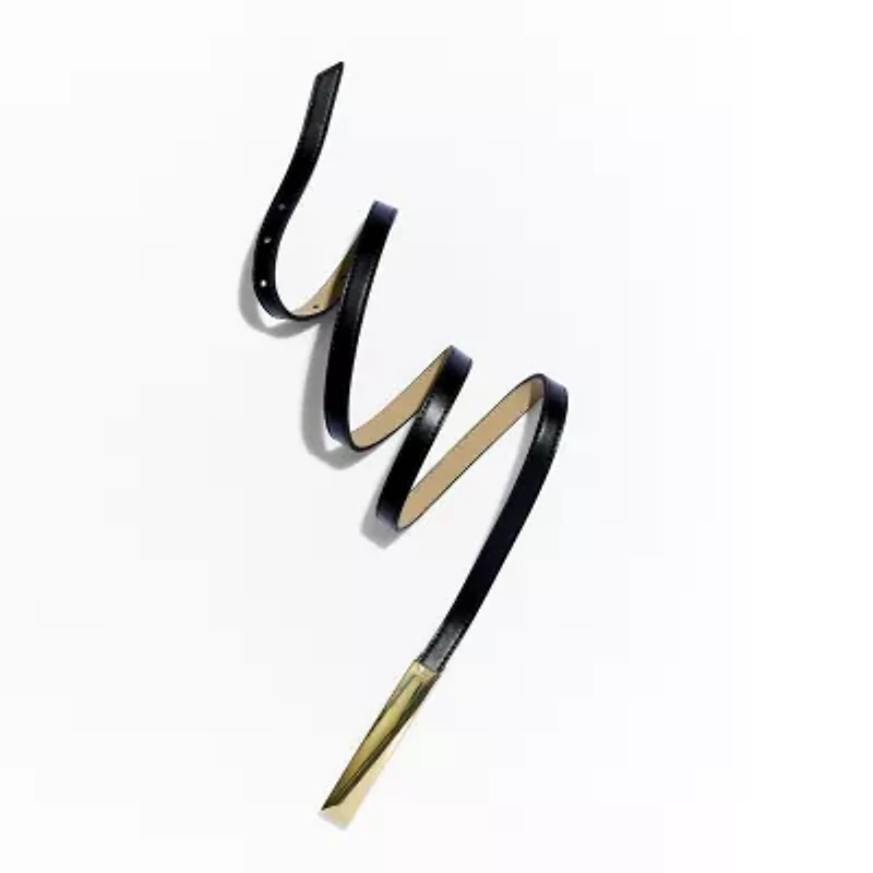 Liz Claiborne Elongated Plaque Womens Belt