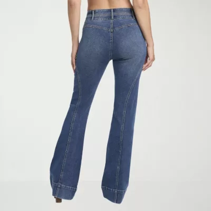 JS Jessica Simpson Womens High Rise Flare Leg Jean