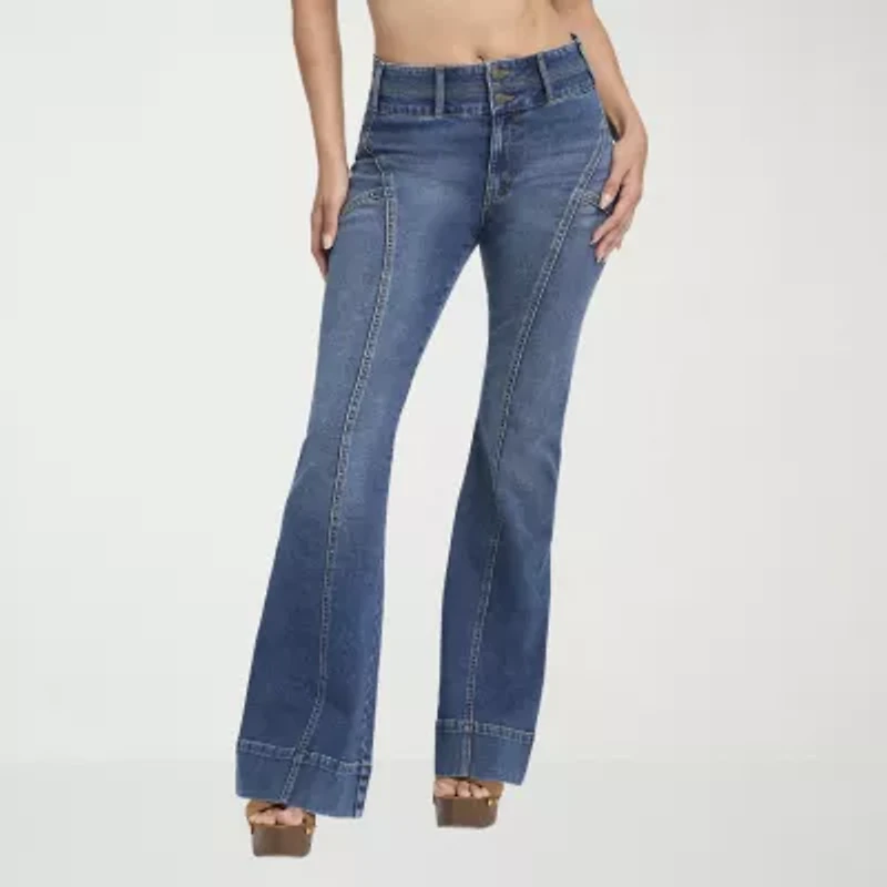 JS Jessica Simpson Womens High Rise Flare Leg Jean