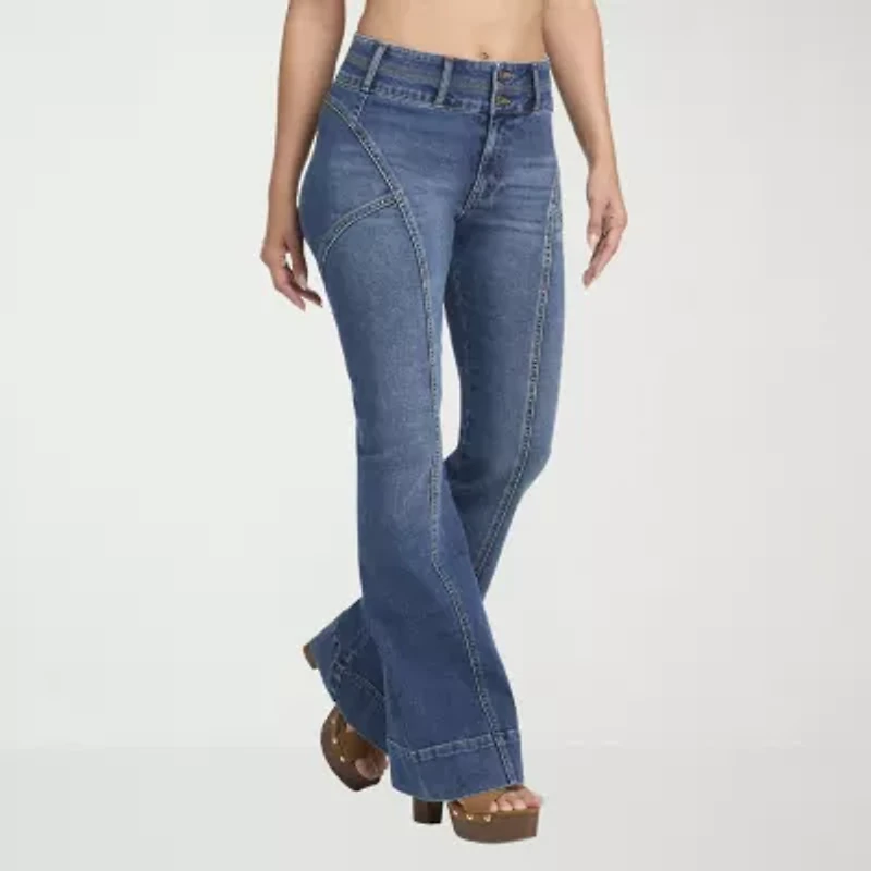 JS Jessica Simpson Womens High Rise Flare Leg Jean