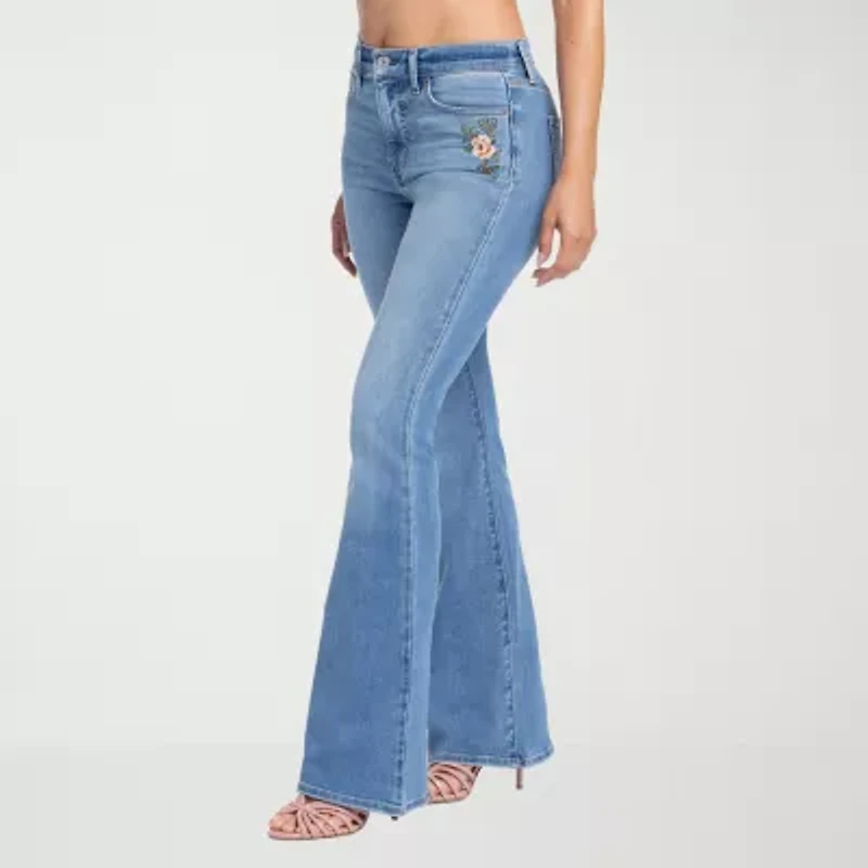 JS Jessica Simpson Womens High Rise Flare Leg Jean