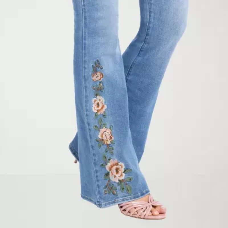 JS Jessica Simpson Womens High Rise Flare Leg Jean