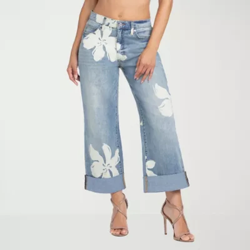 JS Jessica Simpson Womens High Rise Boyfriend Jean