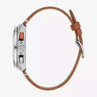 Bulova Racer Mens Chronograph Brown Leather Strap Watch 98b427
