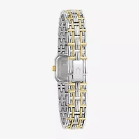 Bulova Goddess Of Time Womens Two Tone Stainless Steel Bracelet Watch 98p237